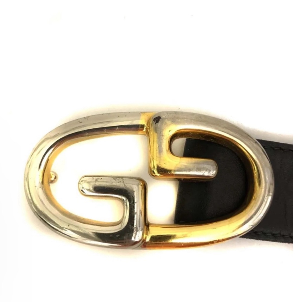 GUCCI BLACK BELT WITH THE GG LOGO BUCKLE 🖤 SIZE 71 cm/28 inches